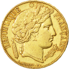 Moneda, Francia, Cérès, 20 Francs, 1851, Paris, MBC+, Oro, KM:762