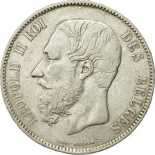 Coin, Belgium, Leopold II, 5 Francs, 5 Frank, 1868, EF(40-45), Silver, KM:24