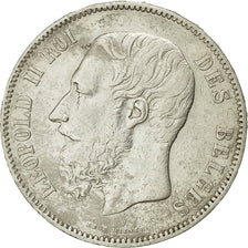 Coin, Belgium, Leopold II, 5 Francs, 5 Frank, 1868, EF(40-45), Silver, KM:24