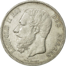 Monnaie, Belgique, Leopold II, 5 Francs, 5 Frank, 1873, TTB+, Argent, KM:24
