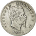 Coin, Italy, Vittorio Emanuele II, 5 Lire, 1874, Milan, VF(20-25), Silver,KM 8.3