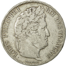 Coin, France, Louis-Philippe, 5 Francs, 1832, Paris, VF(20-25), Silver,KM 749.1