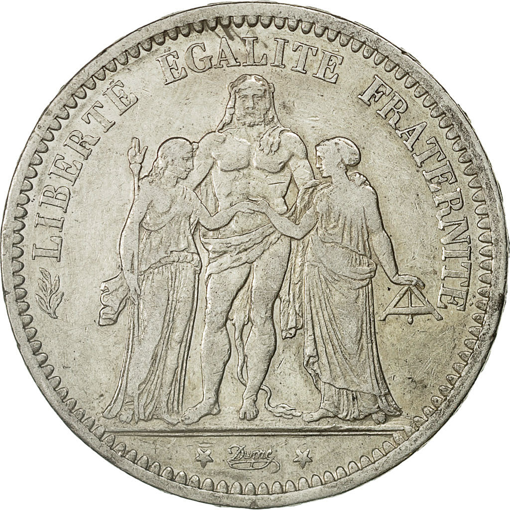 Coin, France, Hercule, 5 Francs, 1873, Paris, AU(50-53), Silver, KM:820.1