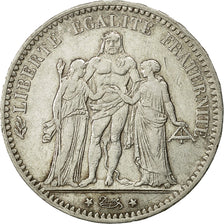 Moneta, Francia, Hercule, 5 Francs, 1875, Paris, BB, Argento, KM:820.1