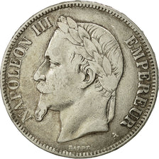 Moneta, Francia, Napoleon III, Napoléon III, 5 Francs, 1870, Paris, MB+