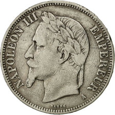 Coin, France, Napoleon III, Napoléon III, 5 Francs, 1869, Paris, VF(30-35)