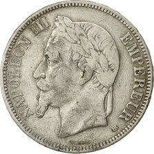 Coin, France, Napoléon III, 5 Francs, 1870, Strasbourg, VF(30-35), Silver