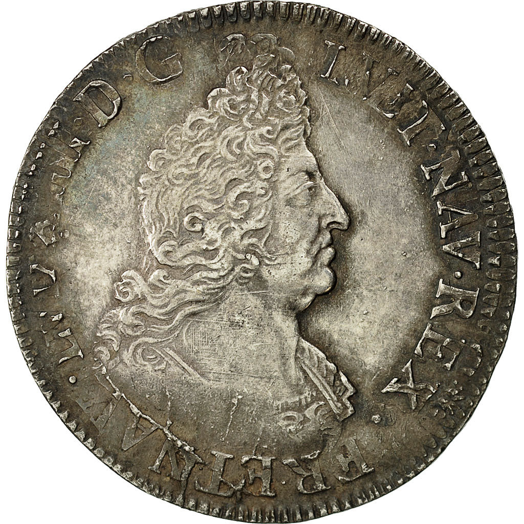 Monnaie, France, Louis XIV, Ecu, TTB, Argent, Gadoury:224