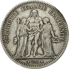 Coin, France, Hercule, 5 Francs, 1878, Bordeaux, EF(40-45), Silver, KM:820.2
