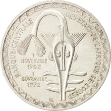 WEST AFRICAN STATES, 500 Francs, 1972, KM #7, AU(55-58), Silver, 37, 25.06