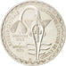 WEST AFRICAN STATES, 500 Francs, 1972, KM #7, AU(55-58), Silver, 37, 25.06