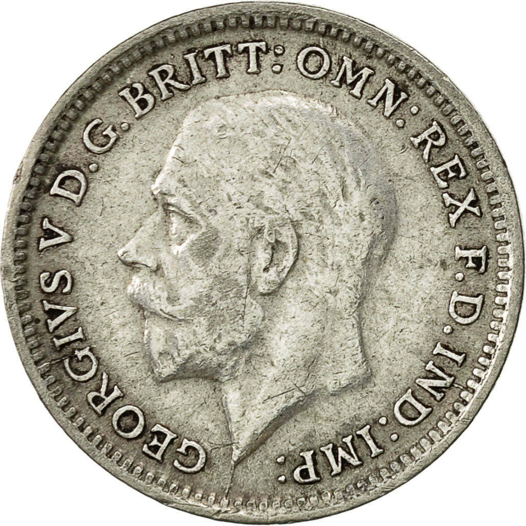 Coin, Great Britain, George V, 3 Pence, 1926, EF(40-45), Silver, KM:813a