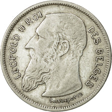Coin, Belgium, 2 Francs, 2 Frank, 1909, VF(20-25), Silver, KM:58.1