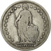 Monnaie, Suisse, Franc, 1894, Paris, B+, Argent, KM:24