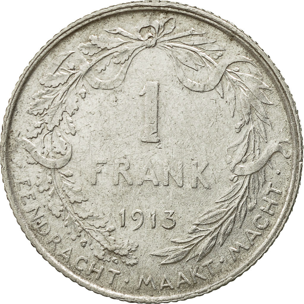 Coin, Belgium, Franc, 1913, VF(20-25), Silver, KM:73.1