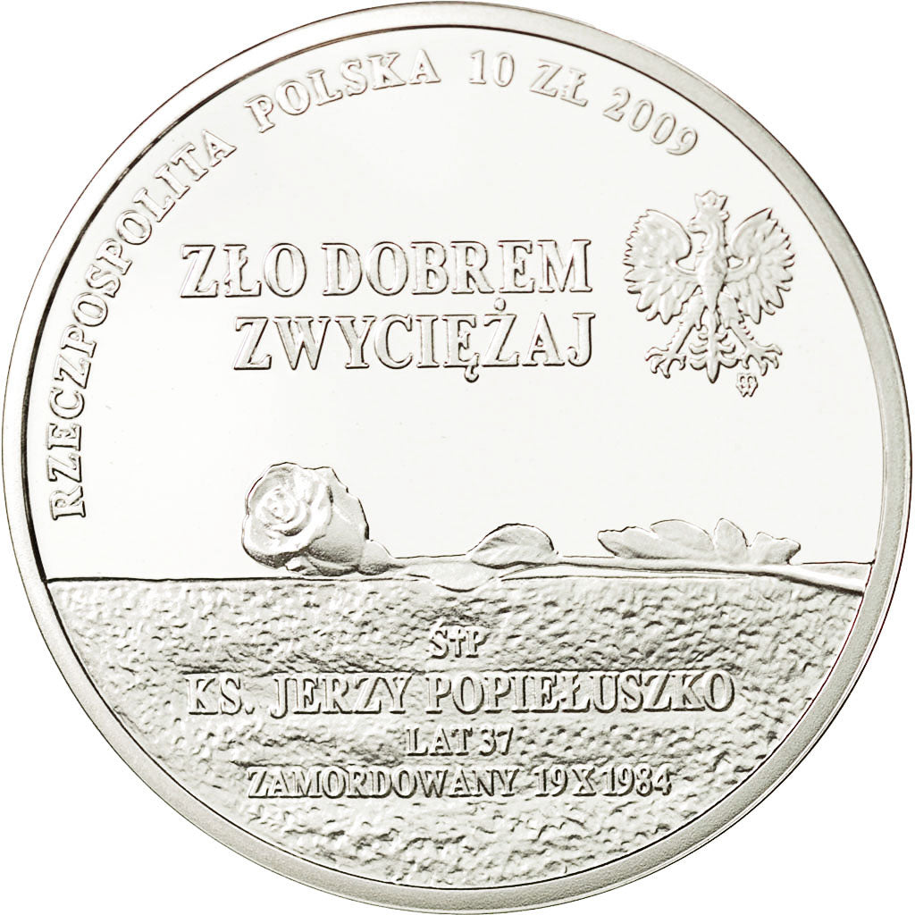 Coin, Poland, 10 Zlotych, 2009, Warsaw, MS(65-70), Silver, KM:701
