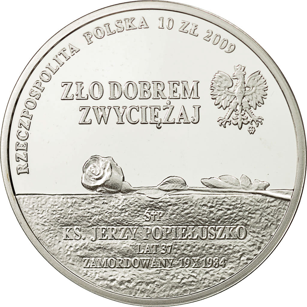 Coin, Poland, 10 Zlotych, 2009, Warsaw, MS(65-70), Silver, KM:701
