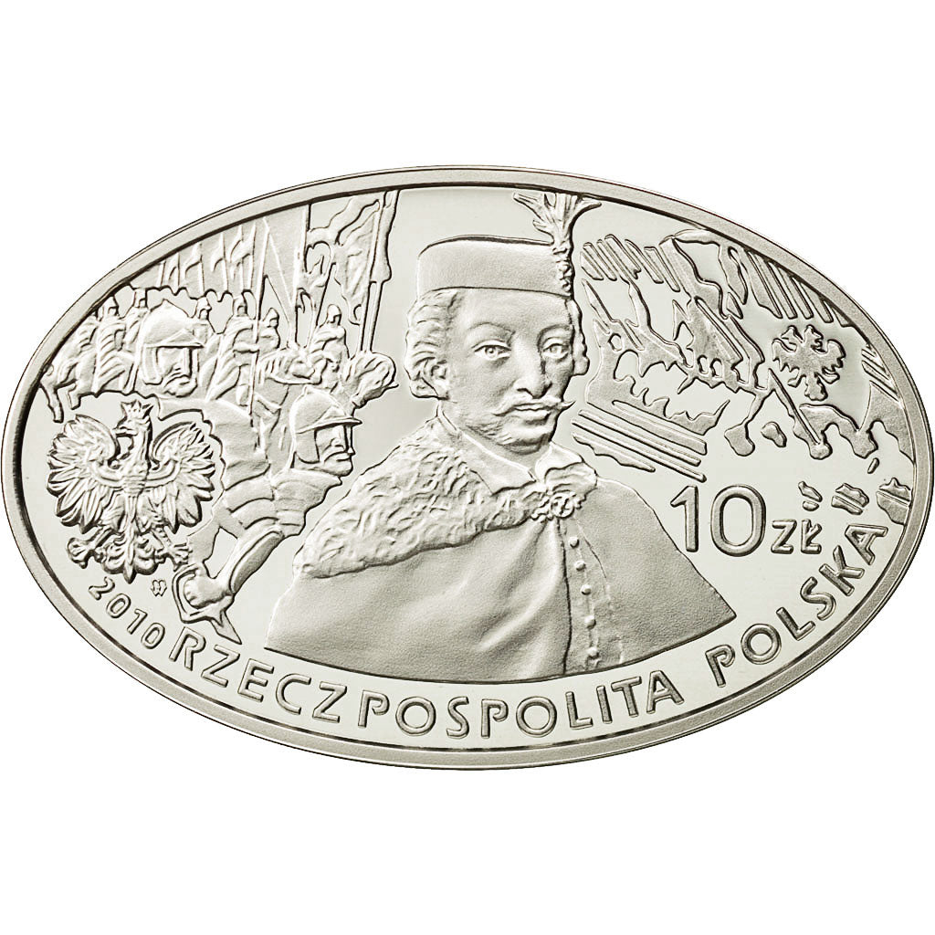 Coin, Poland, 10 Zlotych, 2010, Warsaw, MS(65-70), Silver, KM:733