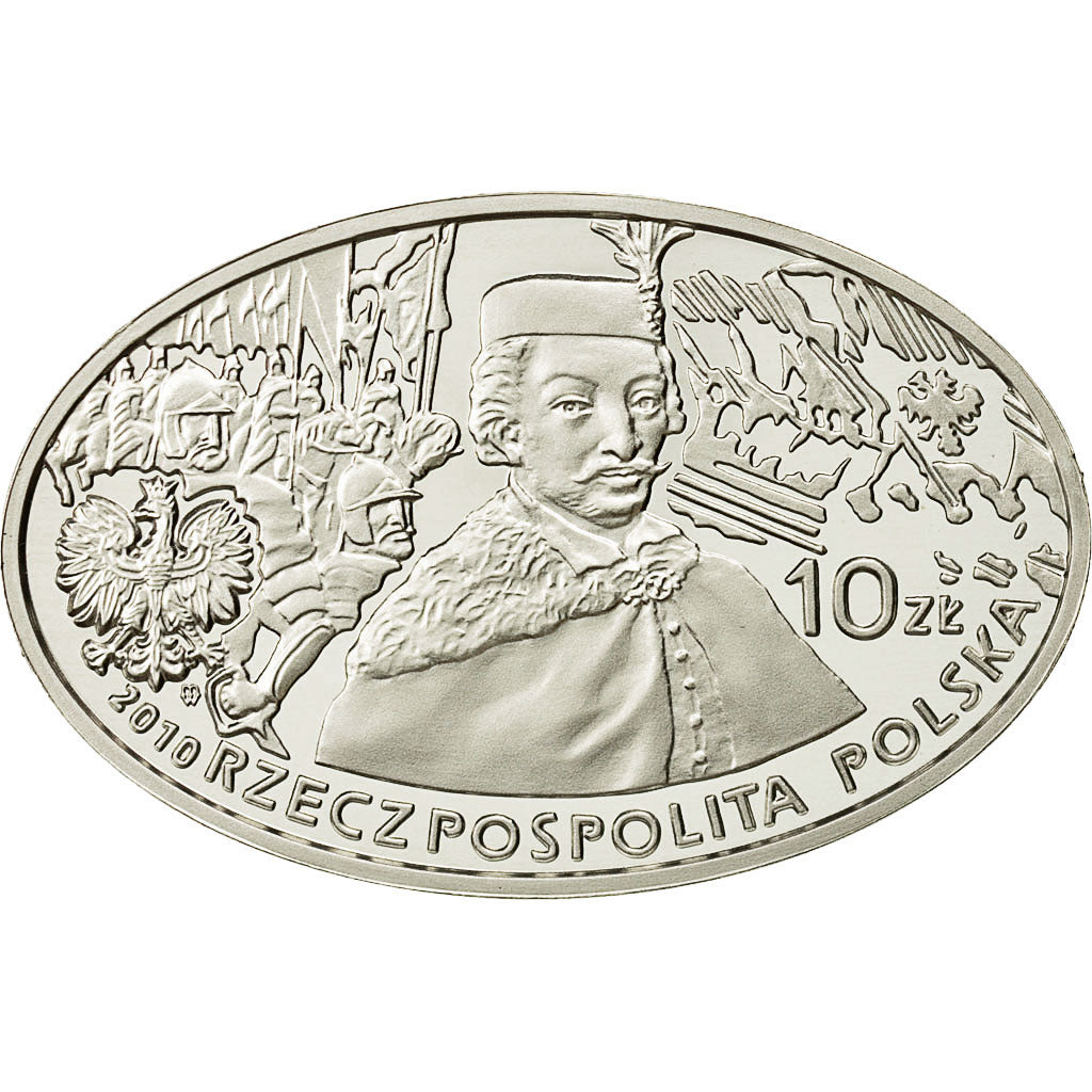 Coin, Poland, 10 Zlotych, 2010, Warsaw, MS(65-70), Silver, KM:733