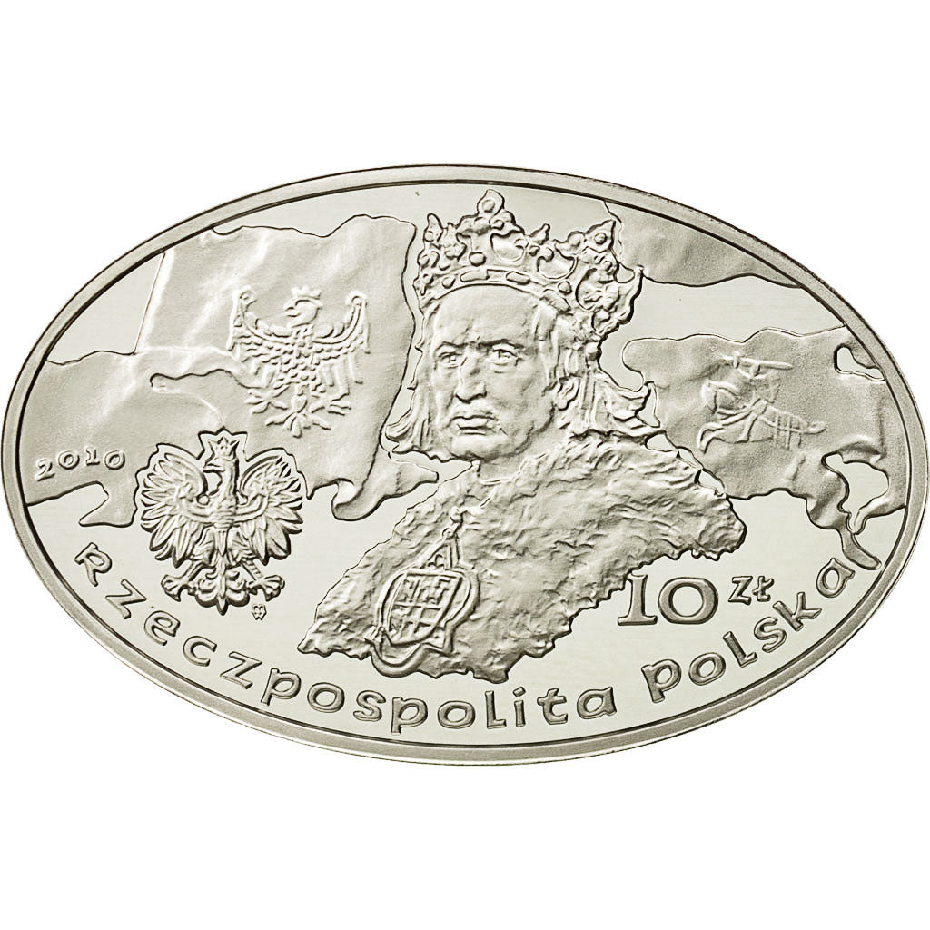 Coin, Poland, 10 Zlotych, 2010, Warsaw, MS(65-70), Silver, KM:750