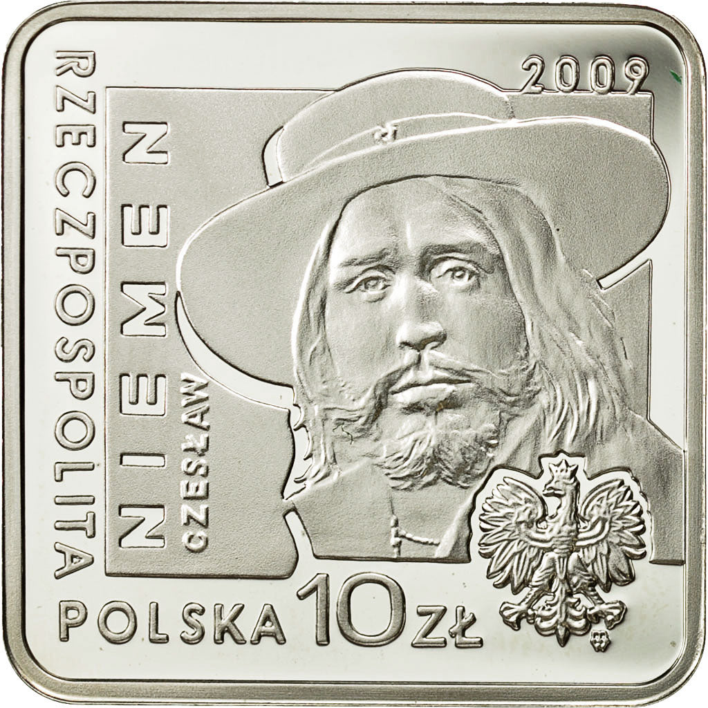 Coin, Poland, 10 Zlotych, 2009, Warsaw, MS(65-70), Silver, KM:685