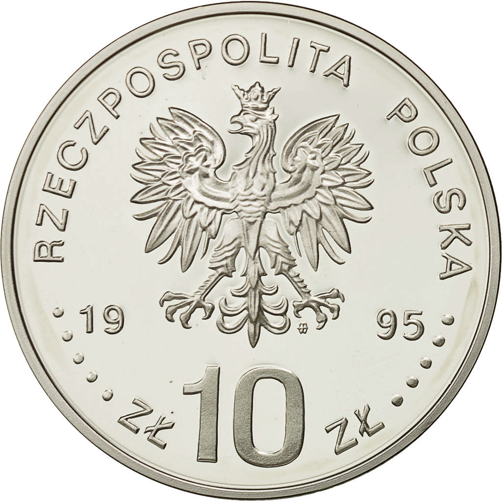 Monnaie, Pologne, 10 Zlotych, 1995, Warsaw, FDC, Argent, KM:305