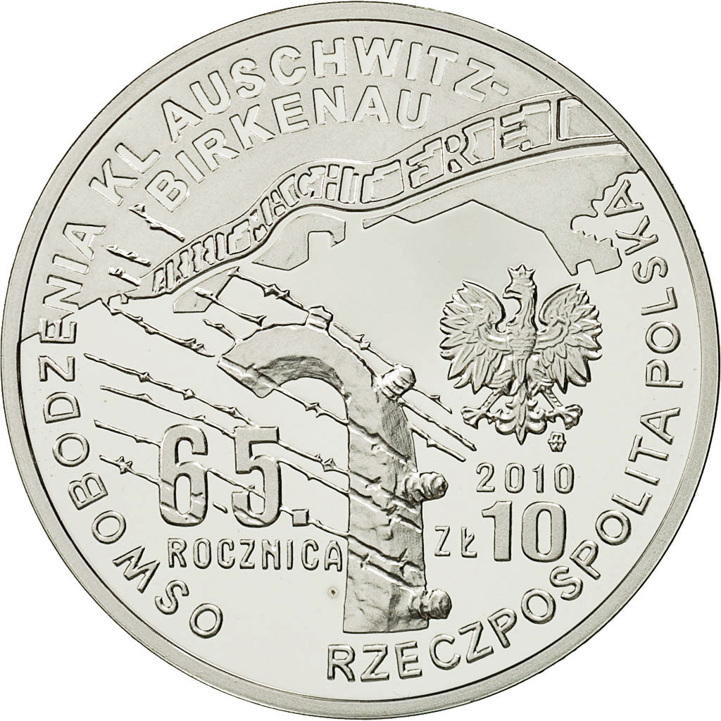 Coin, Poland, 10 Zlotych, 2010, Warsaw, MS(65-70), Silver, KM:713