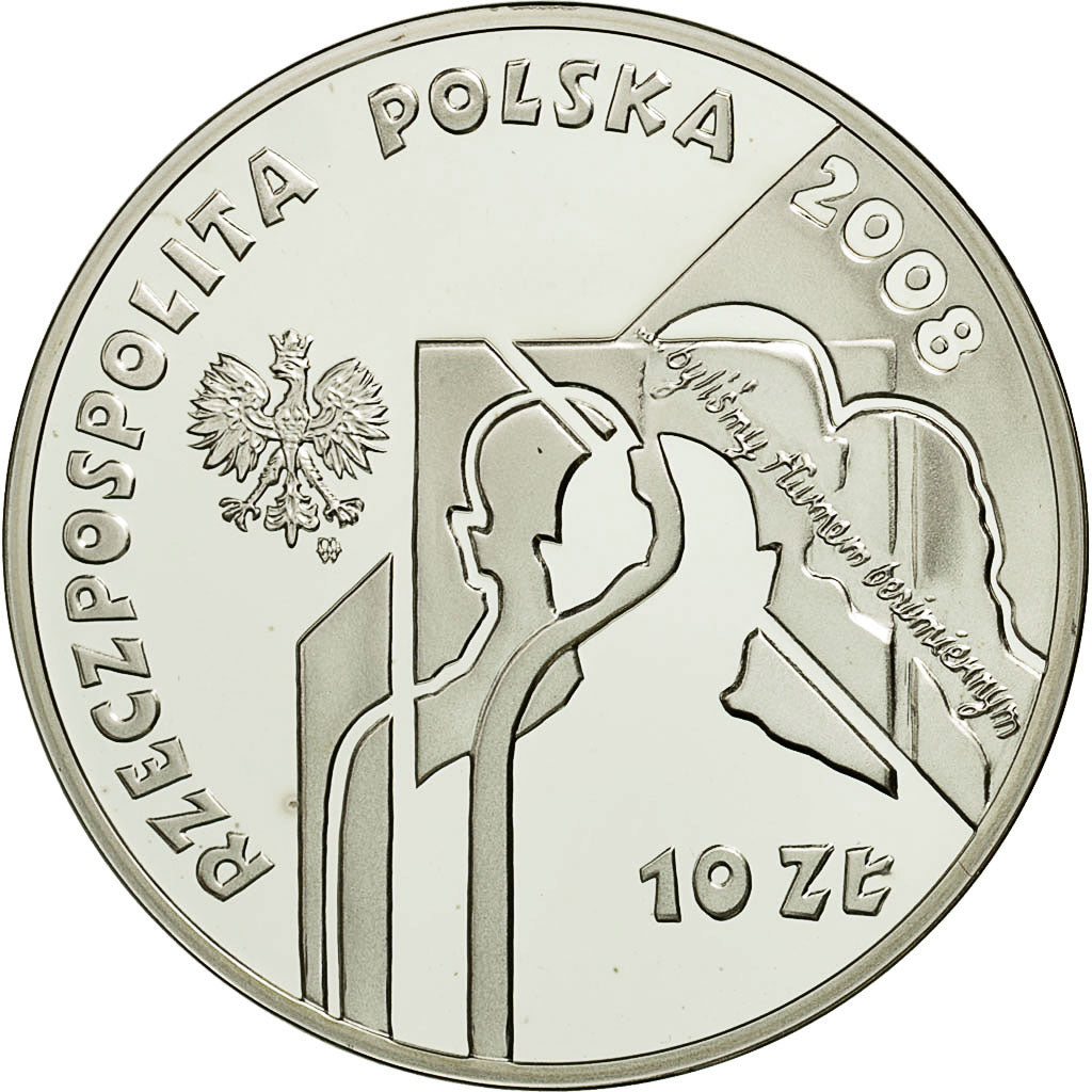 Munten, Polen, 10 Zlotych, 2008, Warsaw, FDC, Zilver, KM:639