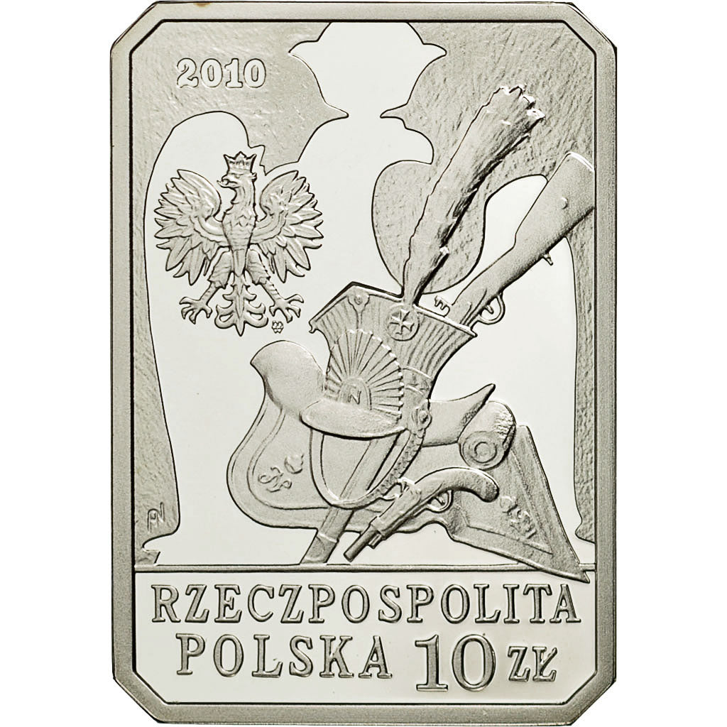 Coin, Poland, 10 Zlotych, 2010, Warsaw, MS(65-70), Silver, KM:719