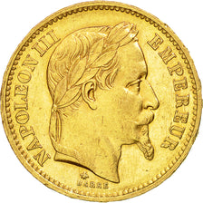 Moneta, Francia, Napoleon III,20 Francs, 1868, Paris, BB+, Oro, KM 801.1