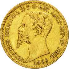 Coin, ITALIAN STATES, SARDINIA, Vittorio Emanuele II, 20 Lire, 1856, Genoa