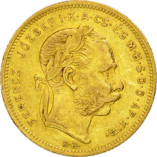 Münze, Ungarn, Franz Joseph I, 8 Forint 20 Francs, 1873, Kremnitz, SS+, Gold