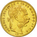 Munten, Hongarije, Franz Joseph I, 8 Forint 20 Francs, 1891, Kremnitz, PR, Goud