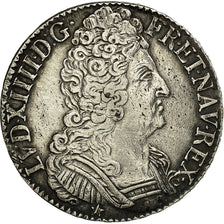 Munten, Frankrijk, Louis XIV, Écu aux 3 couronnes, Ecu, 1710, Montpellier, ZF