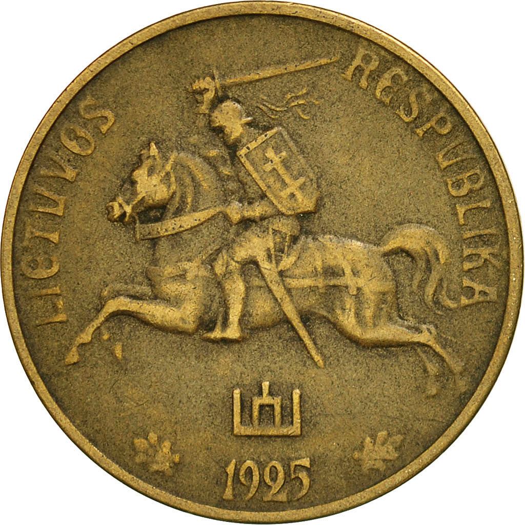 Coin, Lithuania, 50 Centu, 1925, King's Norton, EF(40-45), Aluminum-Bronze,KM 75