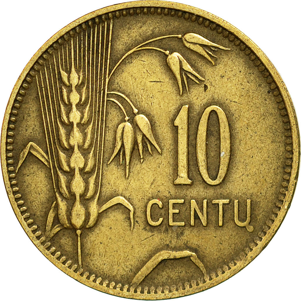 Coin, Lithuania, 10 Centu, 1925, King's Norton, EF(40-45), Aluminum-Bronze