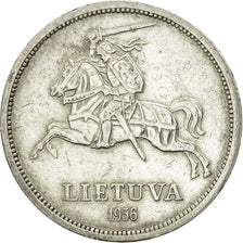 Coin, Lithuania, 5 Litai, 1936, EF(40-45), Silver, KM:82