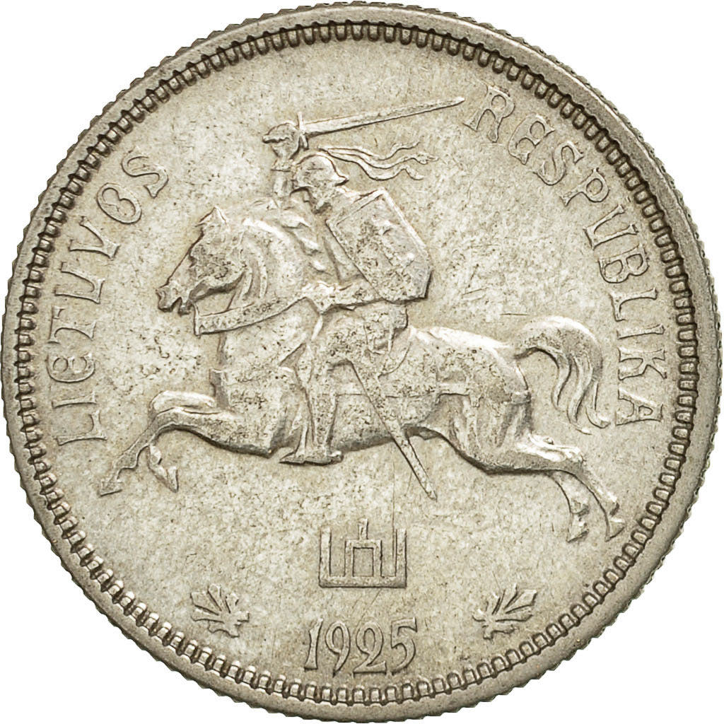 Coin, Lithuania, 2 Litu, 1925, King's Norton, EF(40-45), Silver, KM:77