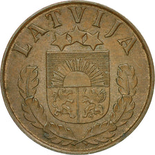 Moneda, Letonia, 2 Santimi, 1939, MBC, Bronce, KM:11.2