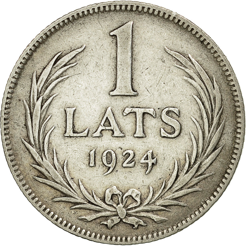 Coin, Latvia, Lats, 1924, EF(40-45), Silver, KM:7