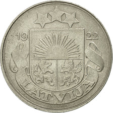 Monnaie, Latvia, 50 Santimu, 1922, TTB, Nickel, KM:6