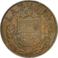 Moneda, Letonia, Santims, 1937, MBC, Bronce, KM:10