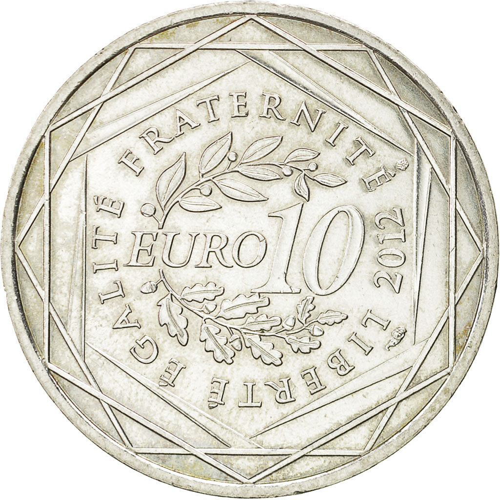 France, 10 Euro, 2012, MS(63), Silver, Gadoury:EU514, KM:1880