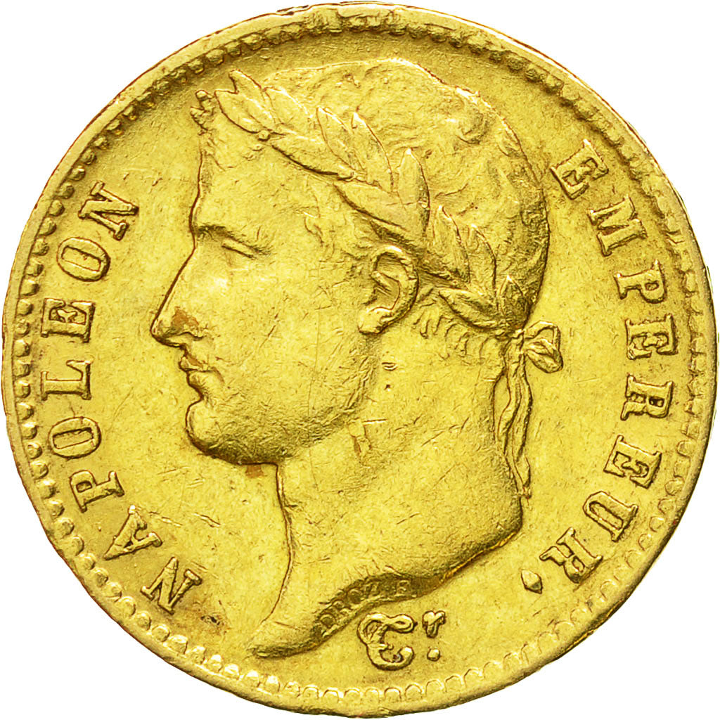 Coin, France, Napoléon I, 20 Francs, 1812, Paris, EF(40-45), Gold, KM:695.1