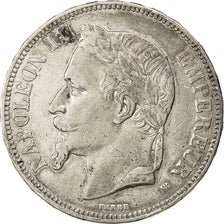 Coin, France, Napoléon III, 5 Francs, 1868, Strasbourg, EF(40-45), Silver