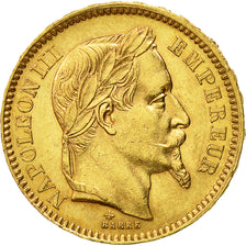 Munten, Frankrijk, Napoleon III, Napoléon III, 20 Francs, 1866, Paris, ZF+