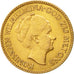 Coin, Netherlands, Wilhelmina I, 10 Gulden, 1925, AU(55-58), Gold, KM:162