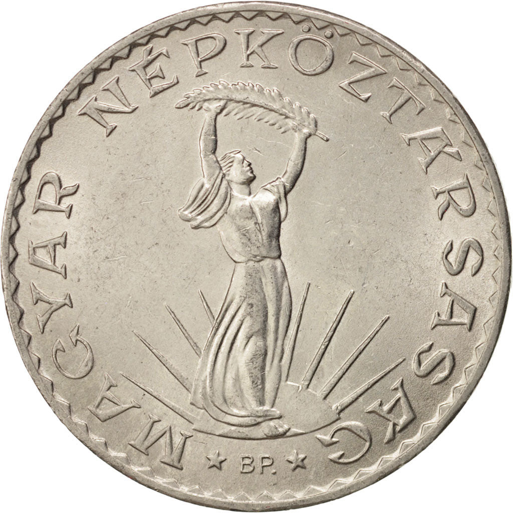 Coin, Hungary, 10 Forint, 1972, Budapest, MS(63), Nickel, KM:595