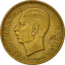Moneda, Rumanía, Carol II, 20 Lei, 1930, Heaton, MBC, Níquel - latón, KM:51