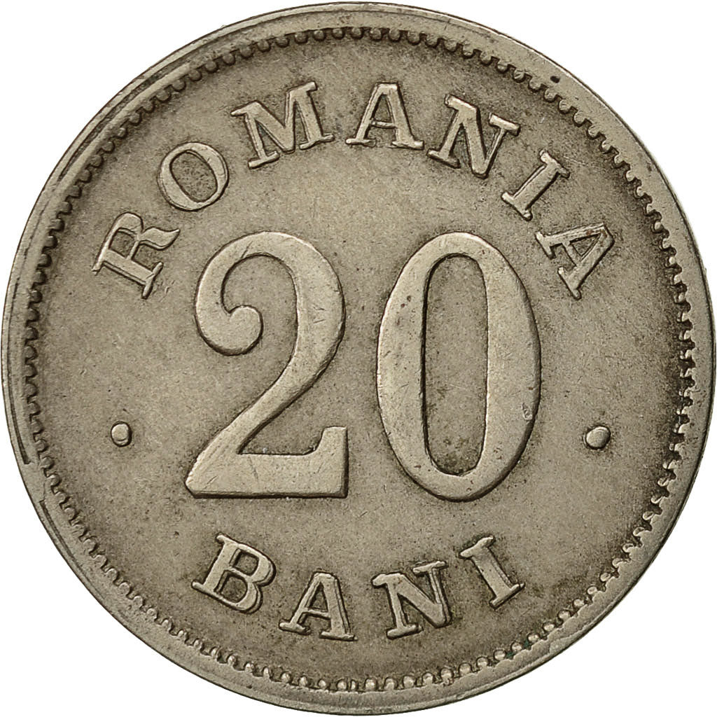 Coin, Romania, Carol I, 20 Bani, 1900, EF(40-45), Copper-nickel, KM:30